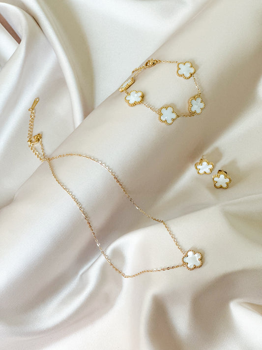 The Fleur Marbre Set | 3-Piece Artistic Jewelry Collection