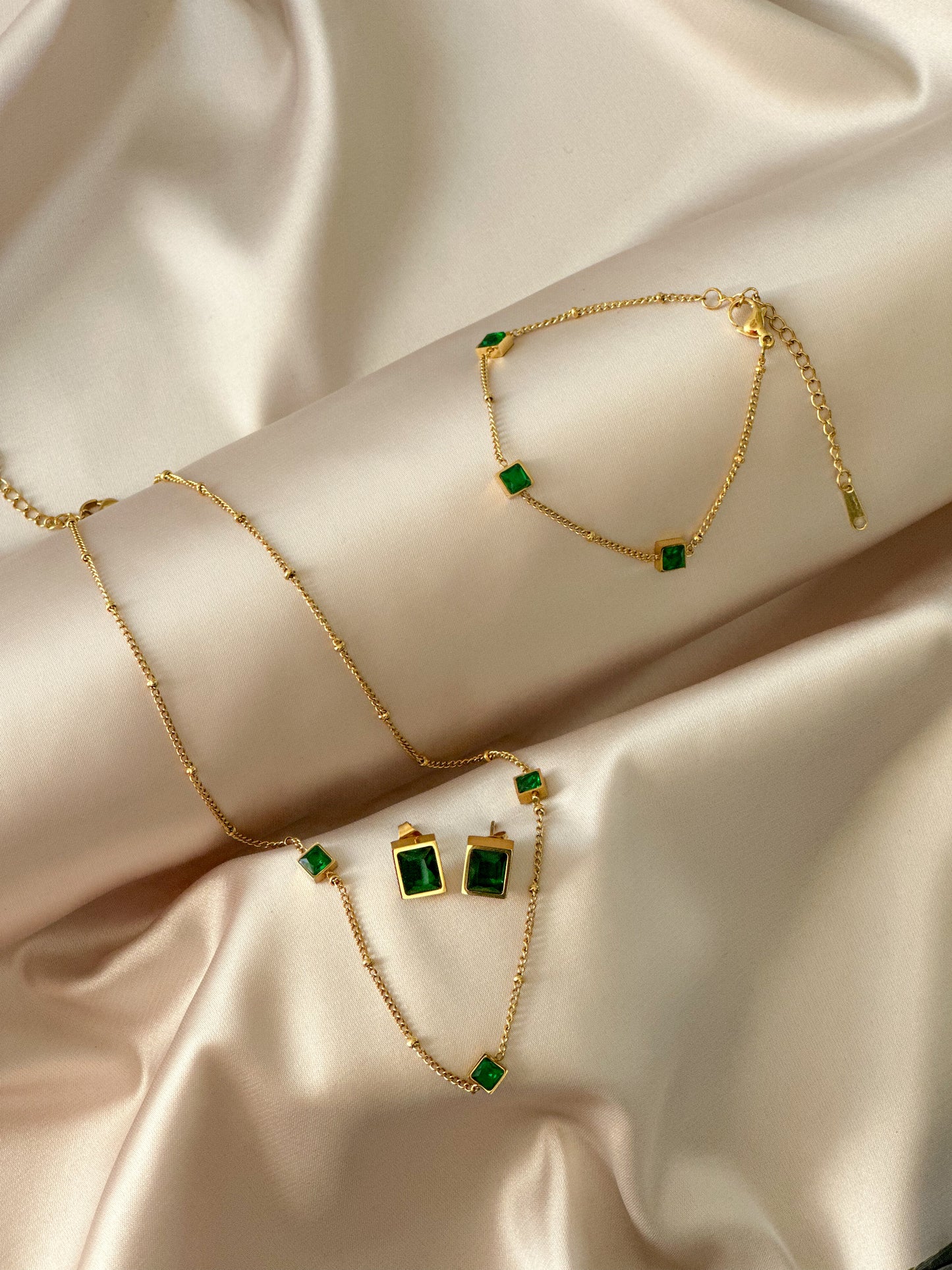 The Émeraude Élégance Set | Refined 3-Piece Jewelry Collection